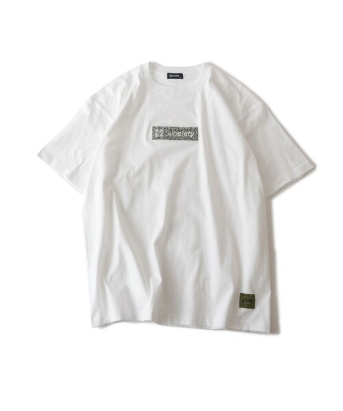 Subciety(サブサエティ)の「Paisley box tee(Tシャツ/カットソー・メンズ・ブラック/アッシュ/ホワイト×グリーン/ホワイト・X-LARGE/LARGE/MEDIUM/SMALL/XX-LARGE)」の20枚目の写真