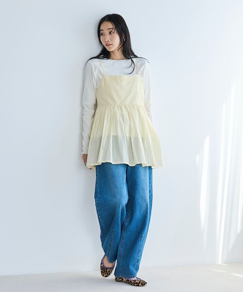 coen（コーエン）の「MARKET（マーケット）2wayカシュクール キャミトップス（シャツ/ブラウス・レディース・ブラック/ネイビー/クリーム・FREE）」の13枚目の写真