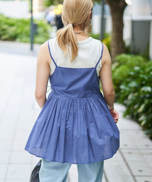 coen（コーエン）の「MARKET（マーケット）2wayカシュクール キャミトップス（シャツ/ブラウス・レディース・ブラック/ネイビー/クリーム・FREE）」の17枚目の写真