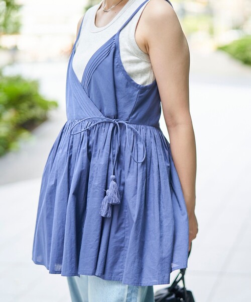 coen（コーエン）の「MARKET（マーケット）2wayカシュクール キャミトップス（シャツ/ブラウス・レディース・ブラック/ネイビー/クリーム・FREE）」の19枚目の写真