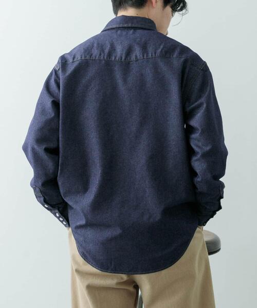 ITEMS URBANRESEARCH(アイテムズ アーバンリサーチ)の「6.5oz Denim WesternShirts(シャツ/ブラウス・メンズ・ブラック/ブルー・MEDIUM/LARGE)」の7枚目の写真