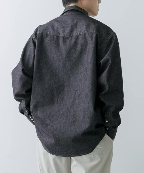 ITEMS URBANRESEARCH(アイテムズ アーバンリサーチ)の「6.5oz Denim WesternShirts(シャツ/ブラウス・メンズ・ブラック/ブルー・MEDIUM/LARGE)」の20枚目の写真