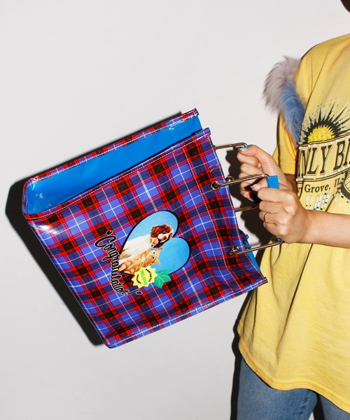 HEY!MrsROSE(ヘイミセスローズ)の「HEY! Mrs ROSE(ヘイ!ミセスローズ)HEY!MetalHandleBAG(ハンドバッグ・レディース・ホワイト/ブラウン/ブルー・FREE)」の5枚目の写真