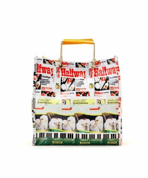 HEY!MrsROSE(ヘイミセスローズ)の「HEY! Mrs ROSE(ヘイ!ミセスローズ)HEY!MetalHandleBAG(ハンドバッグ・レディース・ホワイト/ブラウン/ブルー・FREE)」の12枚目の写真