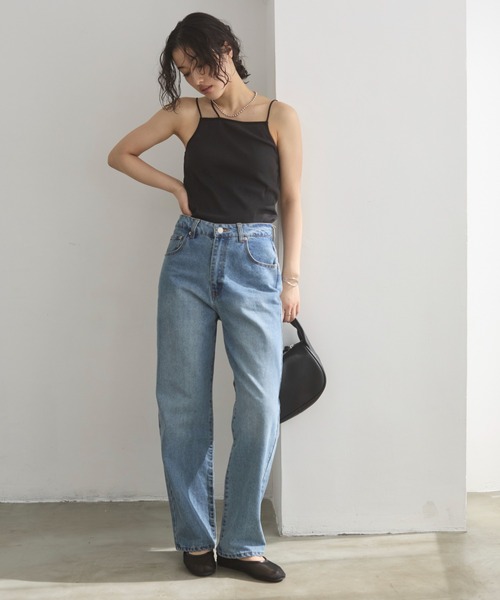 ANGIE（アンジー）の「【3サイズ展開】カップ付き ストラップ キャミソール（キャミソール・レディース・チャコール/ブラック/ナチュラル/オレンジ/ブラウン/ホワイト・LARGE/MEDIUM/SMALL）」の10枚目の写真