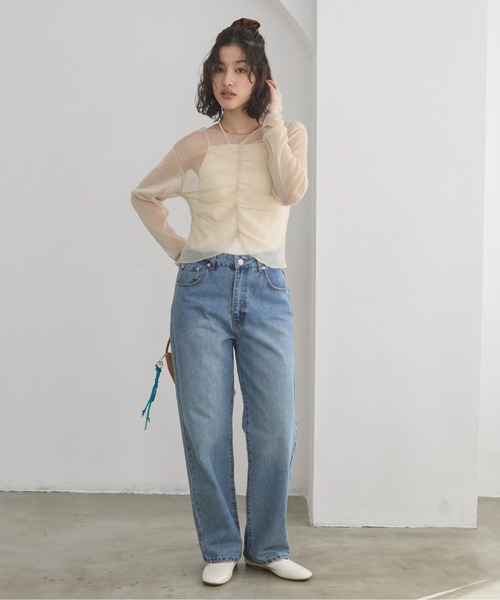ANGIE（アンジー）の「【3サイズ展開】カップ付き ストラップ キャミソール（キャミソール・レディース・チャコール/ブラック/ナチュラル/オレンジ/ブラウン/ホワイト・LARGE/MEDIUM/SMALL）」の16枚目の写真