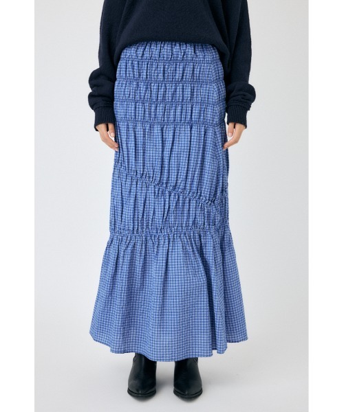 MOUSSY（マウジー）の「PLAID GATHER スカート（スカート・レディース・ブルー系その他/ブラック/ホワイト・1/2）」の16枚目の写真
