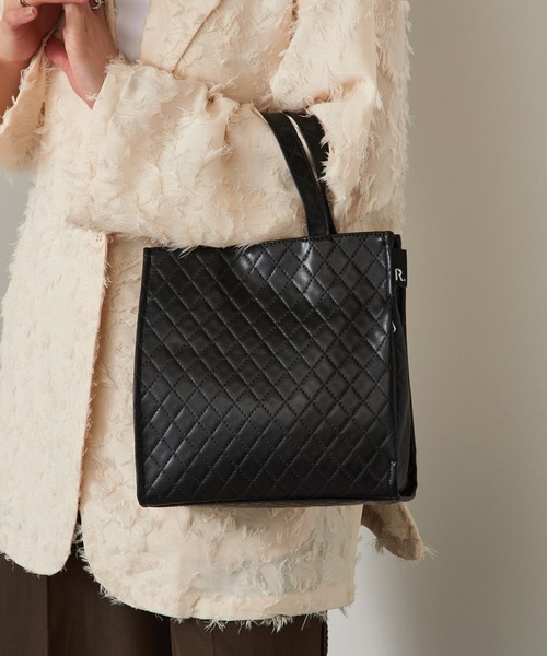 ROOTOTE(ルートート)の「【ROOTOTE】トートバッグ LT.スクエア.Classic-B(トートバッグ・レディース・ブラック/シルバー/ブラック系1/ゴールド/ネイビー・FREE)」の3枚目の写真