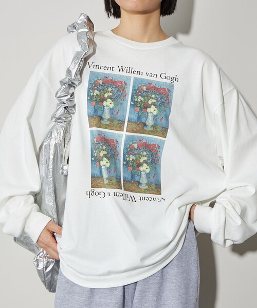 CITEN（シテン）の「＜CITEN＞ファインアートロンT（Tシャツ/カットソー・レディース・コバルトブルー/ベージュ/ライトブルー/オリーブ/ダークオレンジ/ライム・M/S）」の5枚目の写真