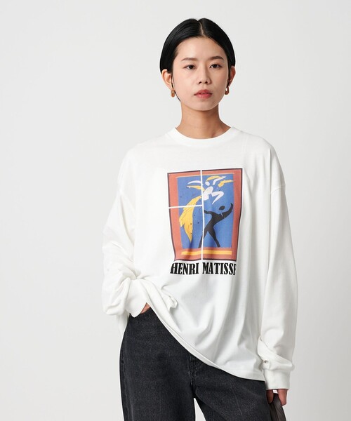 CITEN（シテン）の「＜CITEN＞ファインアートロンT（Tシャツ/カットソー・レディース・コバルトブルー/ベージュ/ライトブルー/オリーブ/ダークオレンジ/ライム・M/S）」の6枚目の写真