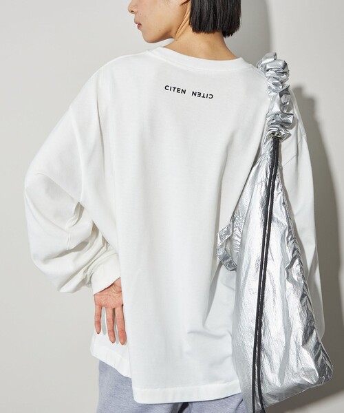 CITEN（シテン）の「＜CITEN＞ファインアートロンT（Tシャツ/カットソー・レディース・コバルトブルー/ベージュ/ライトブルー/オリーブ/ダークオレンジ/ライム・M/S）」の7枚目の写真