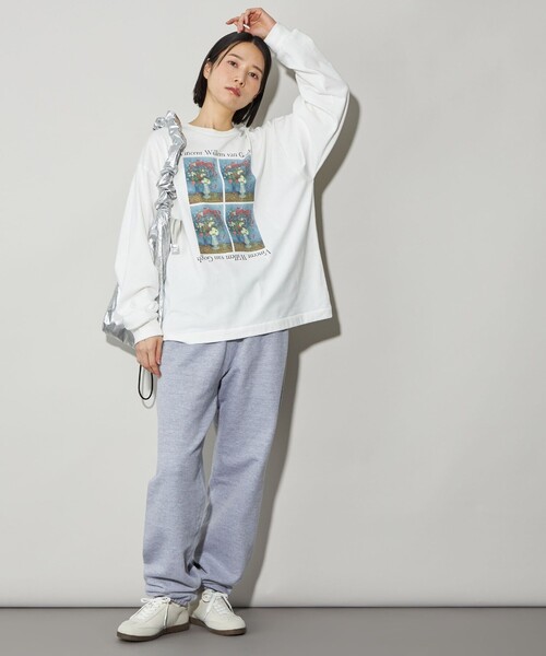 CITEN（シテン）の「＜CITEN＞ファインアートロンT（Tシャツ/カットソー・レディース・コバルトブルー/ベージュ/ライトブルー/オリーブ/ダークオレンジ/ライム・M/S）」の9枚目の写真