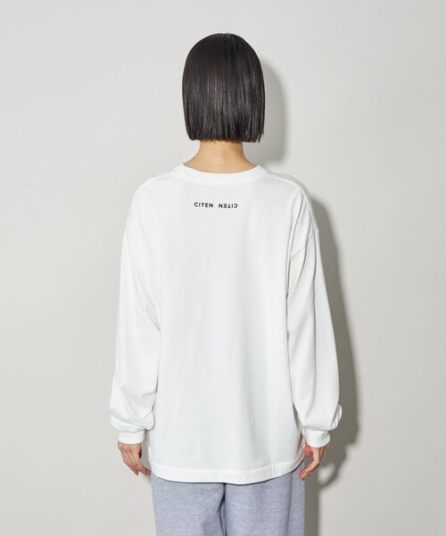 CITEN（シテン）の「＜CITEN＞ファインアートロンT（Tシャツ/カットソー・レディース・コバルトブルー/ベージュ/ライトブルー/オリーブ/ダークオレンジ/ライム・M/S）」の19枚目の写真