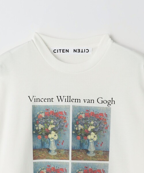 CITEN（シテン）の「＜CITEN＞ファインアートロンT（Tシャツ/カットソー・レディース・コバルトブルー/ベージュ/ライトブルー/オリーブ/ダークオレンジ/ライム・M/S）」の22枚目の写真
