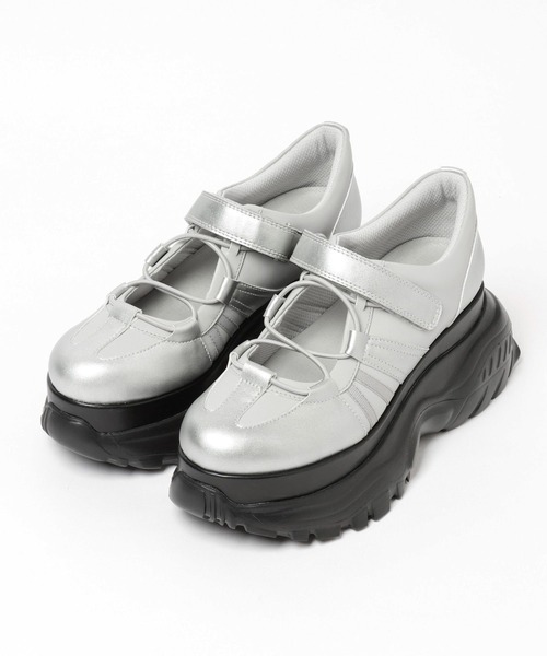 Heather（ヘザー）の「レースアップフラットスニーカー　314464（スニーカー・レディース・シルバー/ブラック・M/L）」の20枚目の写真