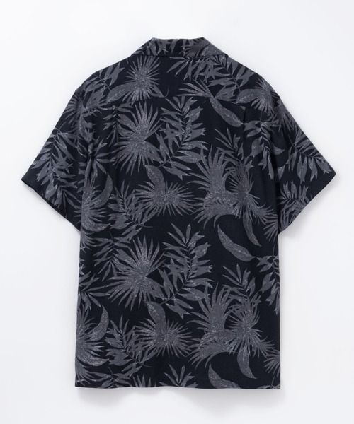 NAVY（ネイビー）の「NAVY SARARI レーヨンアロハ プリントシャツ（シャツ/ブラウス・メンズ・グリーン系2/ブラック系/ホワイト系/グレー系/グリーン系1・S/M/L/XL）」の9枚目の写真