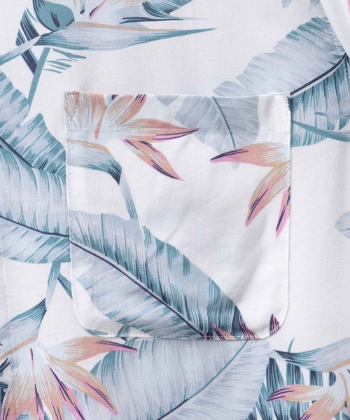 NAVY（ネイビー）の「NAVY SARARI レーヨンアロハ プリントシャツ（シャツ/ブラウス・メンズ・グリーン系2/ブラック系/ホワイト系/グレー系/グリーン系1・S/M/L/XL）」の16枚目の写真