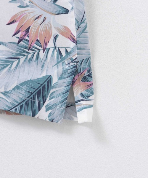 NAVY（ネイビー）の「NAVY SARARI レーヨンアロハ プリントシャツ（シャツ/ブラウス・メンズ・グリーン系2/ブラック系/ホワイト系/グレー系/グリーン系1・S/M/L/XL）」の21枚目の写真