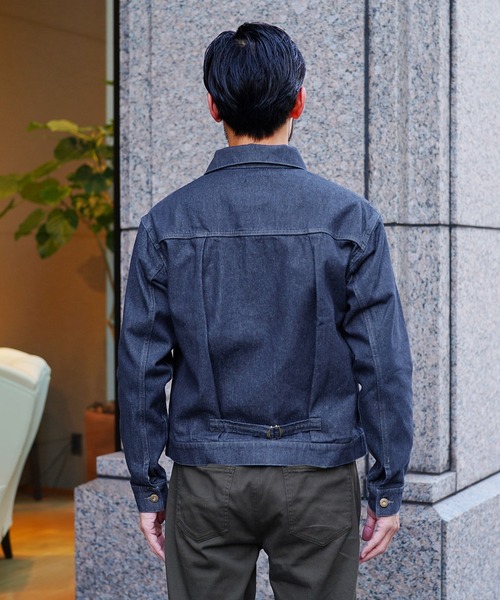 jiggys shop（ジギーズショップ）の「襟付きジップアップ ライトオンスデニムジャケット ブルゾン（デニムジャケット・メンズ・ブラック/ブルー系その他2/ブルー系その他・X-LARGE/SMALL/MEDIUM/LARGE）」の19枚目の写真