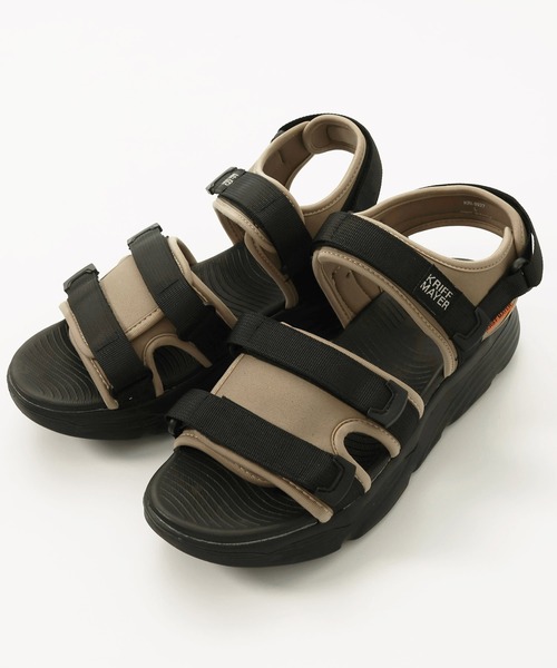 KRIFF MAYER（クリフメイヤー）の「スポーツサンダル（サンダル・メンズ・ベージュ/ブラック・SMALL/MEDIUM/LARGE/X-LARGE）」の2枚目の写真