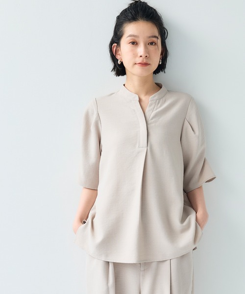 リネンライクエアリーブラウス｜TOPS｜レディースファッション