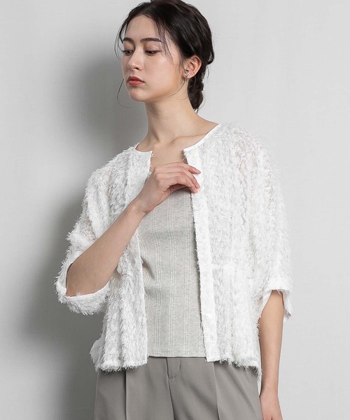 RAW FUDGE(ローファッジ)の「ウエストタックドルマンシャギーブラウス(シャツ/ブラウス・レディース・ブラック/ベージュ/オフホワイト・M)」の19枚目の写真