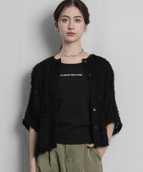 RAW FUDGE(ローファッジ)の「ウエストタックドルマンシャギーブラウス(シャツ/ブラウス・レディース・ブラック/ベージュ/オフホワイト・M)」の22枚目の写真