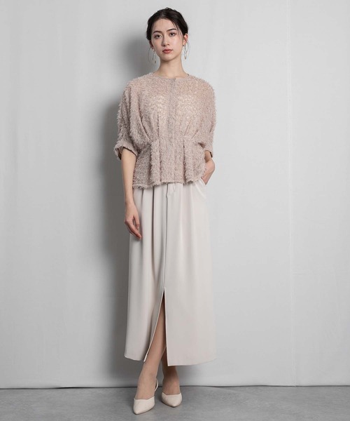 RAW FUDGE(ローファッジ)の「ウエストタックドルマンシャギーブラウス(シャツ/ブラウス・レディース・ブラック/ベージュ/オフホワイト・M)」の14枚目の写真