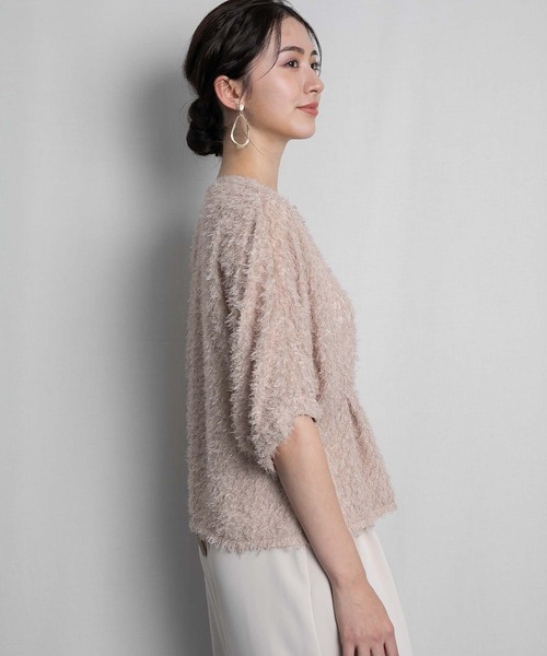 RAW FUDGE(ローファッジ)の「ウエストタックドルマンシャギーブラウス(シャツ/ブラウス・レディース・ブラック/ベージュ/オフホワイト・M)」の17枚目の写真