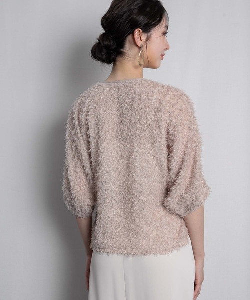 RAW FUDGE(ローファッジ)の「ウエストタックドルマンシャギーブラウス(シャツ/ブラウス・レディース・ブラック/ベージュ/オフホワイト・M)」の18枚目の写真