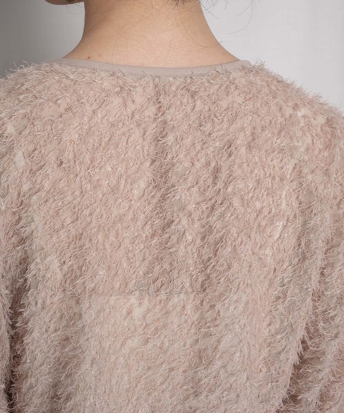 RAW FUDGE(ローファッジ)の「ウエストタックドルマンシャギーブラウス(シャツ/ブラウス・レディース・ブラック/ベージュ/オフホワイト・M)」の11枚目の写真