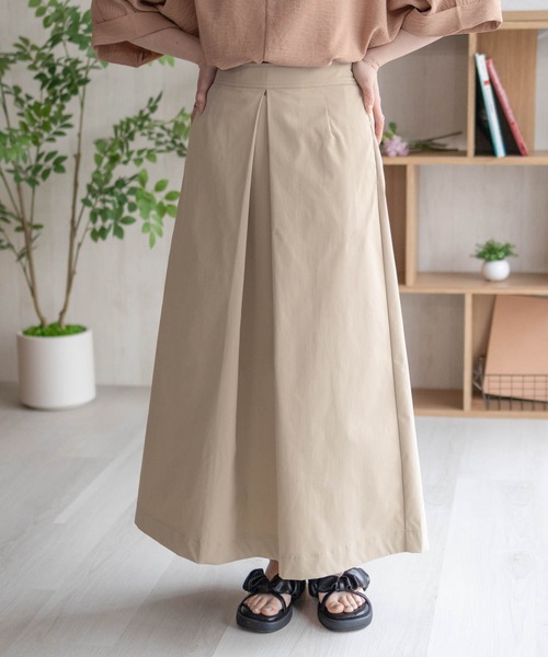 HusHusH（ハッシュアッシュ）の「HusHusH Ａラインスカート（スカート・レディース・ブラック/ベージュ・M/L）」の2枚目の写真