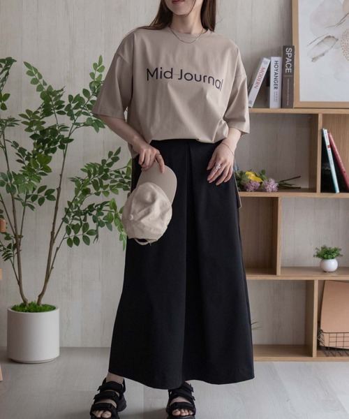 HusHusH（ハッシュアッシュ）の「HusHusH Ａラインスカート（スカート・レディース・ブラック/ベージュ・M/L）」の3枚目の写真