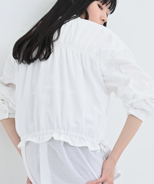 GALLEST（ギャレスト）の「ドロストライトブルゾン（ブルゾン・レディース・チャコールグレー/ホワイト/ライトグリーン・36/38/40）」の16枚目の写真