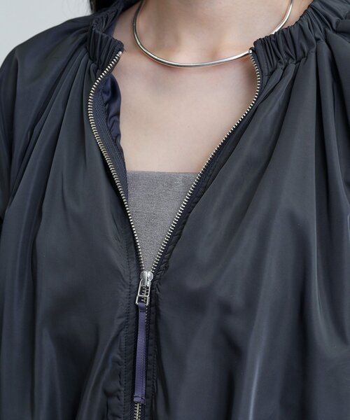 GALLEST（ギャレスト）の「ドロストライトブルゾン（ブルゾン・レディース・チャコールグレー/ホワイト/ライトグリーン・36/38/40）」の9枚目の写真