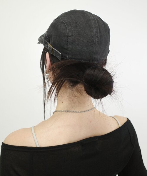 WHO'S WHO gallery（フーズフーギャラリー）の「ベーシックハンチング（ハンチング/ベレー帽・レディース・ブラック/ブラウン・FREE）」の3枚目の写真