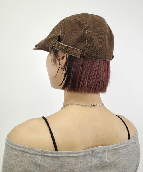 WHO'S WHO gallery（フーズフーギャラリー）の「ベーシックハンチング（ハンチング/ベレー帽・レディース・ブラック/ブラウン・FREE）」の5枚目の写真