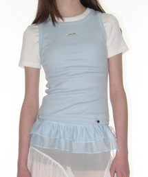 CRANK | CRANK／フリルボタンスリーブレス(その他トップス)