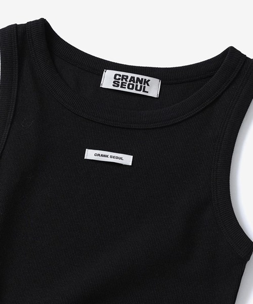 CRANK（クランク）の「CRANK／フリルボタンスリーブレス（その他トップス・レディース・ブルー/ブラック/ホワイト・FREE）」の21枚目の写真