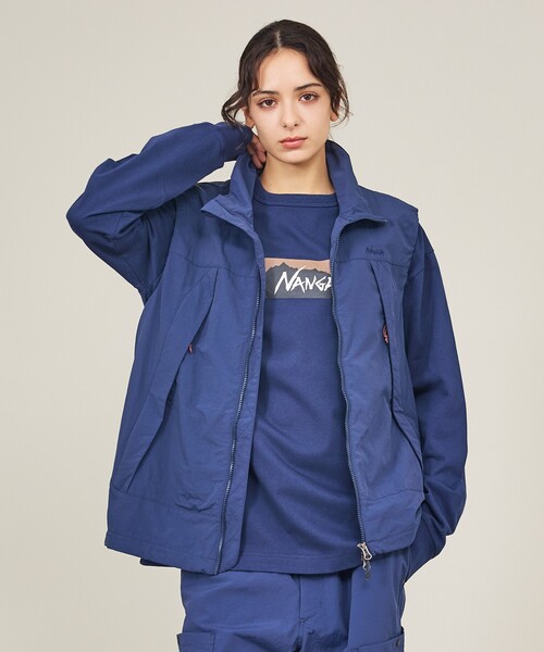 NANGA(ナンガ)の「【NANGA/ナンガ】ECO HYBRID BOX LOGO LS/ボックスロゴロングスリーブTシャツ(Tシャツ/カットソー・メンズ・ピンク/ブラック/ホワイト/ネイビー・M/L/XL)」の7枚目の写真