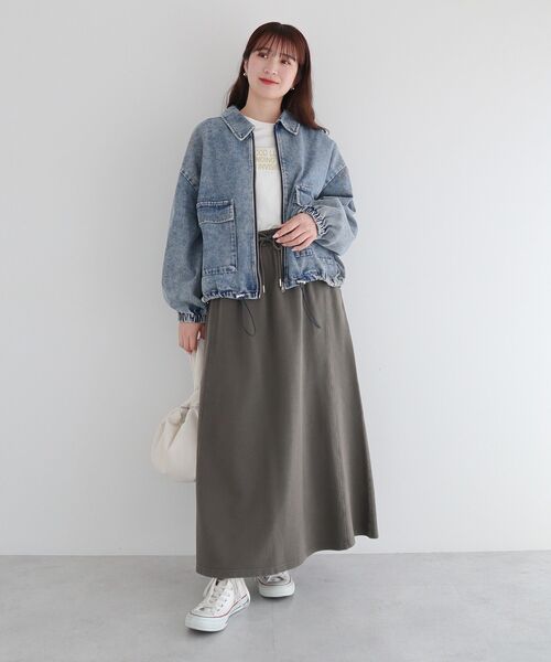 ELENCARE DUE（エレンカーレデュエ）の「・ELENCARE DUE デニムステンカラーブルゾン（ブルゾン・レディース・ブラック/インディゴブルー/ライトインディゴブルー・FREE）」の15枚目の写真