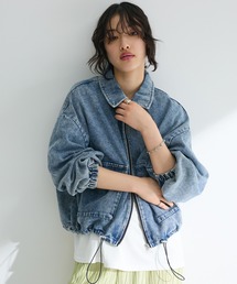 ELENCARE DUE | ・ELENCARE DUE デニムステンカラーブルゾン(ブルゾン)