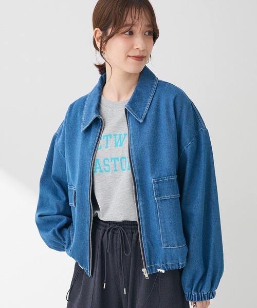 ゆゆゅです！新品　ELENCARE DUE デニムジャケット　オーバーサイ 綿100％オーバーサイズデニムジャケット ［Soiunique］ 通販