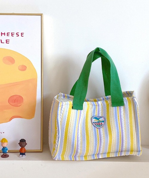 Mignonjour/ストライプミニトートバッグ M2712（トートバッグ