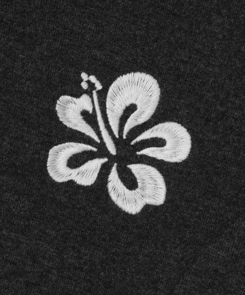 dispark(ディスパーク)の「DISPARK/ハイビスカス刺繍パーカー(Tシャツ/カットソー・レディース・チャコール/アイボリー・FREE)」の13枚目の写真