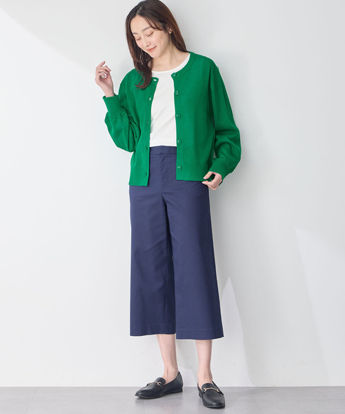 Petit Honfleur(プチオンフルール)の「ニットカーディガン(カーディガン/ボレロ・レディース・アイボリー/ネイビー/グリーン・M/L)」の12枚目の写真