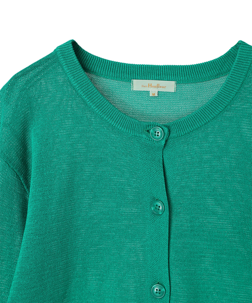 Petit Honfleur(プチオンフルール)の「ニットカーディガン(カーディガン/ボレロ・レディース・アイボリー/ネイビー/グリーン・M/L)」の18枚目の写真