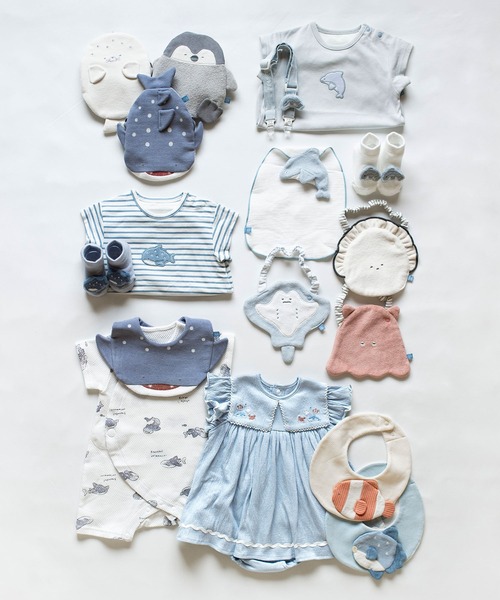 mocmof(モクモフ)の「水族館 アップリケ ロンパース(ロンパース・キッズ・ブルー/ピンク/グリーン系その他3/ブルー系その他3・80cm/70cm)」の10枚目の写真