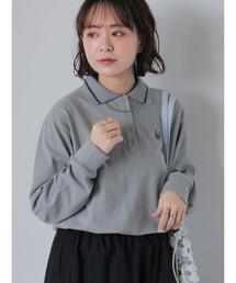 ehka sopo | ワンポイント刺繍ポロシャツ(Tシャツ/カットソー)