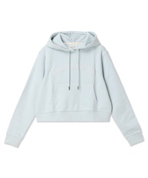 GUESS JEANS Hood Cropped Collegiate Sweat パーカー レディース